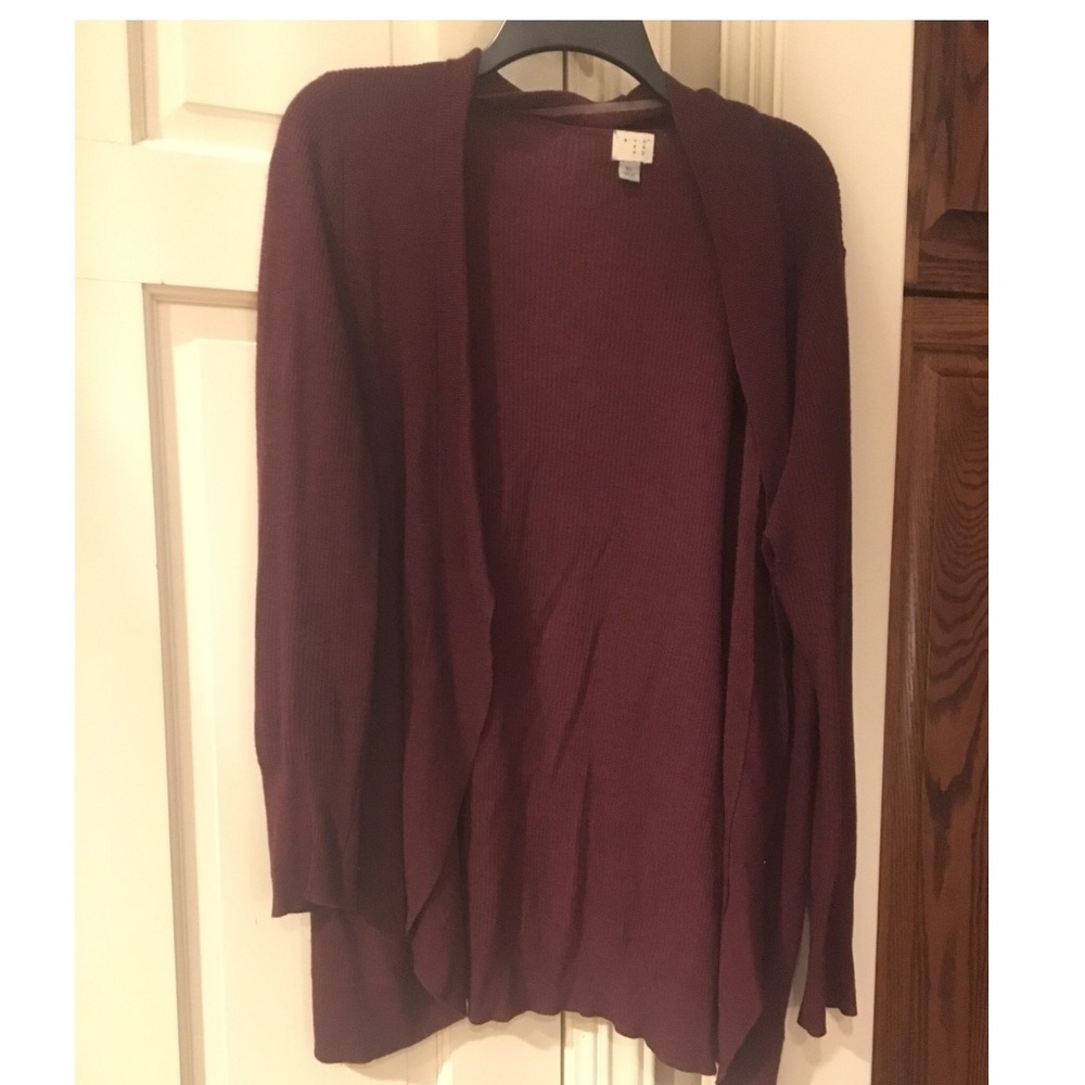 Burgundy Cardigan